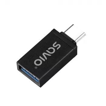 Savio AK-80 vaizdo kabelio adapteris 0 m USB-A į USB-C juodas