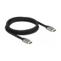 DELOCK Ultra High Speed HDMI kabelis 48 Gbps 8K 60Hz pilkas 2m sertifikuotas