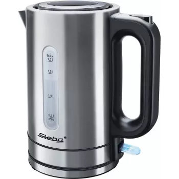 Steba WK 20 Nerūdijančio plieno elektrinis virdulys 1,7 l Juodas - Nerūdijantis plienas 2200 W (WK 20 Stainless Steel)