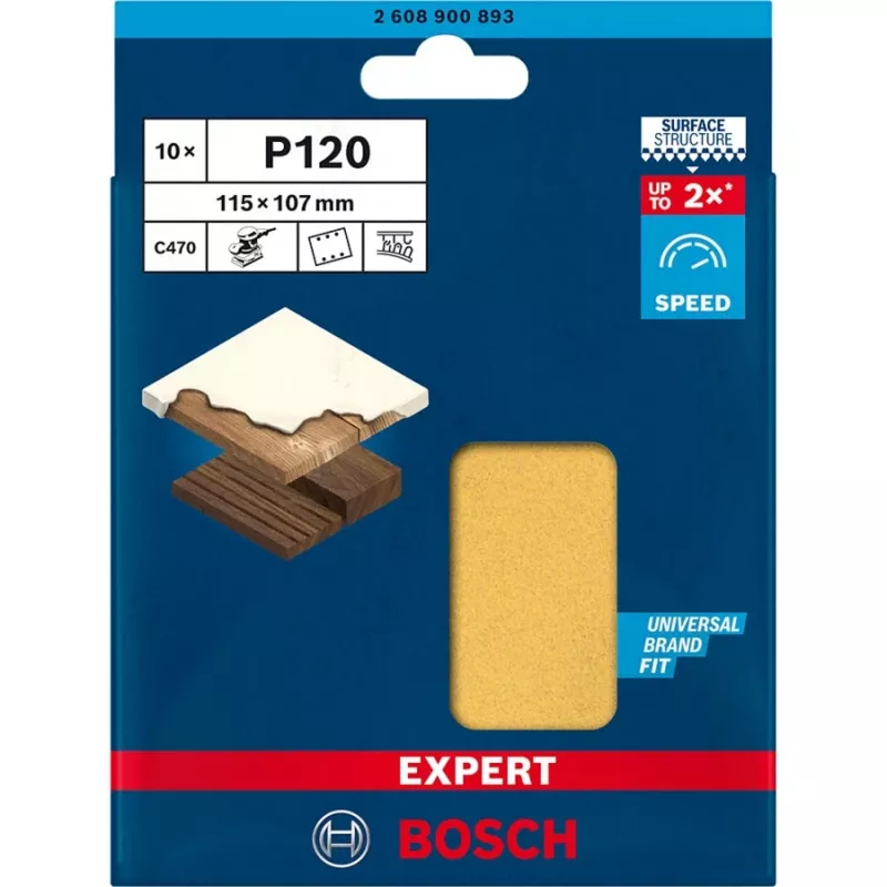 Bosch 2 608 900 893 šlifavimo popieriaus lakštai medžiui