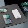 Power bank Extralink EPB-078W 10000 mAh baltas, USB-C, 10 W išėjimas, įkrauna iki 2 įrenginių
