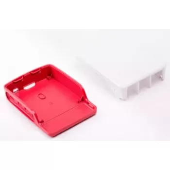 ALLNET Raspberry Pi 4 aksesuaras - Oficialus korpusas raudonai baltas, skirtas 4 modeliui