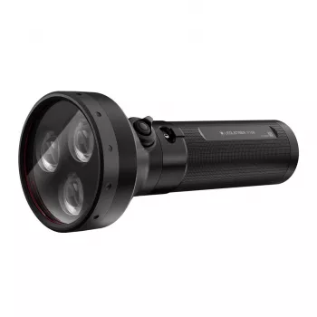 Rankinis žibintuvėlis Ledlenser P18R juodas, įkraunamas 1000 lm, IP68, 600 m spindulys, 18650 baterija