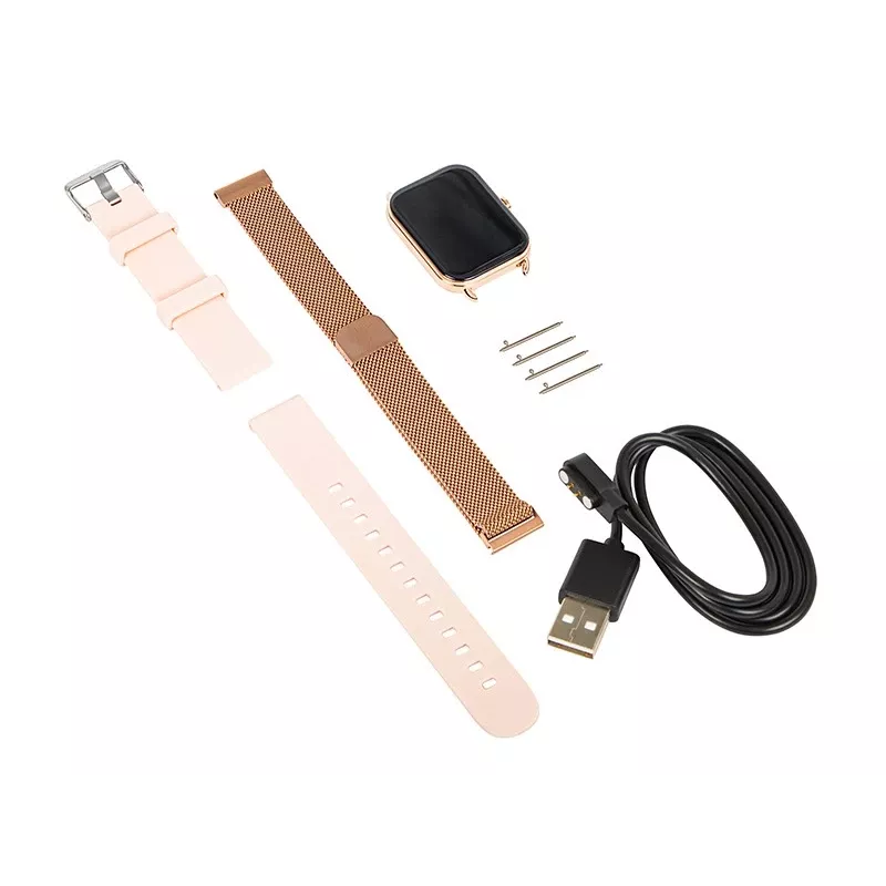 Išmanusis laikrodis X16 Bluetooth rožinis