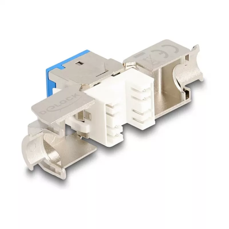 DeLOCK 88113 plokščias RJ-45 keystone modulis mėlynas 10 vnt.