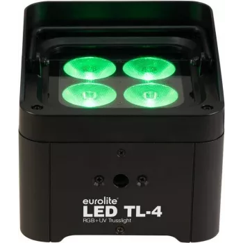 LED užpildomas šviestuvas EUROLITE TL-4 QCL RGB+UV — 4 viename RGB+UV šviesos diodai scenos ir renginių apšvietimui