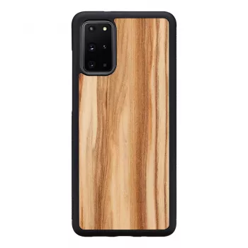 Dėklas Samsung Galaxy S20+ man and wood cappuccino black – apsauginis dėklas su natūralia mediena