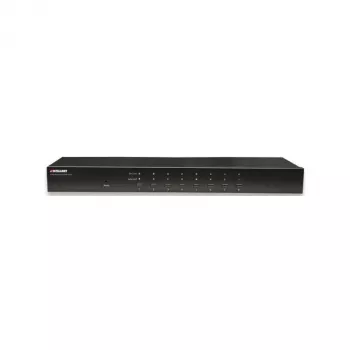 Intellinet 8 prievadų stovo KVM jungiklis, kombinuotas USB + PS/2, ekrano meniu, kabeliai komplekte (Euro 2 kištukas)