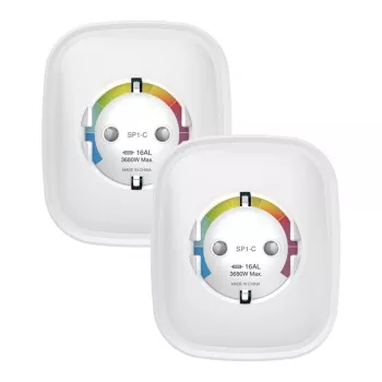 Gosund SP1-HE išmanusis WiFi kištukinis lizdas dviejų komplektas, suderinamas su HomeKit, 16A, 2 vnt.