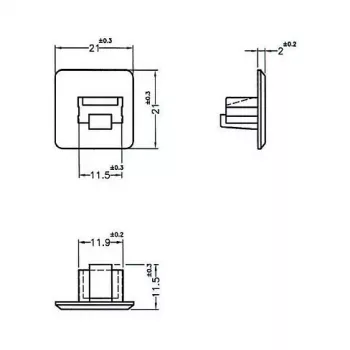 Apsauginis dangtelis RJ-45 kištukinei DeLOCK 64019