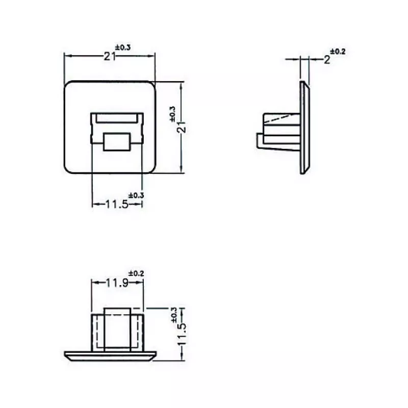 Apsauginis dangtelis RJ-45 kištukinei DeLOCK 64019