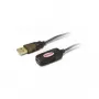 USB 2.0 ilginimo kabelis Unitek Y-250, 5 m, juodas, vyriškas–moteriškas