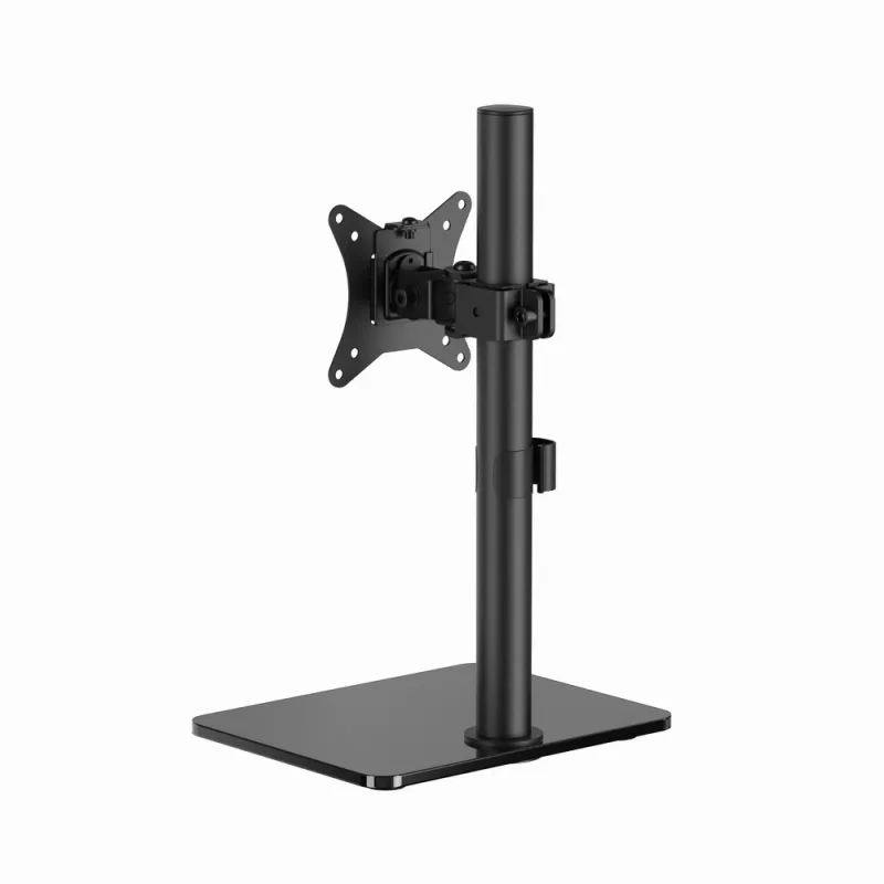 Monitorio stovas GEMBIRD MS-D1ST-03 pilno judesio 17–32 colių ekranams, plieninis, juodas, VESA 75x75–100x100, 9 kg