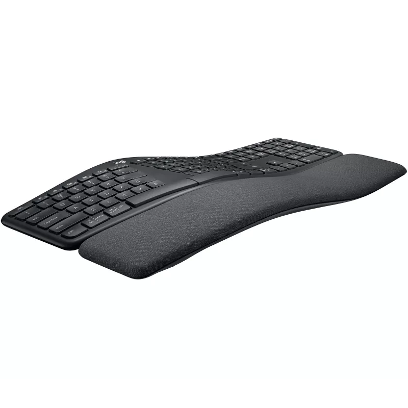 Logitech ERGO K860 – belaidė klaviatūra, 2.4 GHz, Bluetooth 5.0, QWERTY GB, grafito spalva