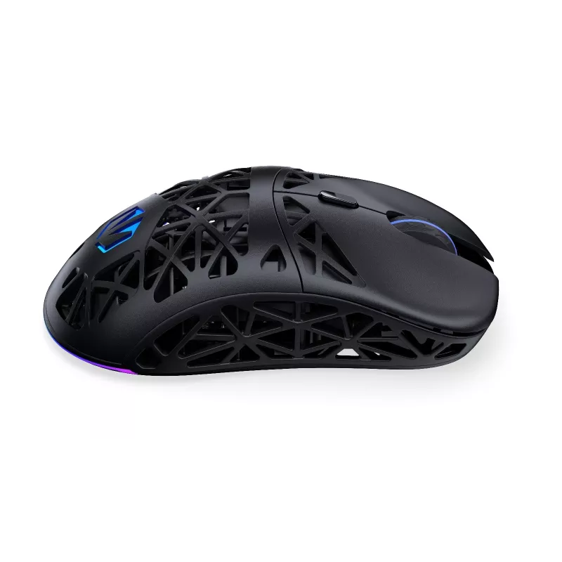 Belaidė žaidimų pelė ENDORFY LIV — dešinei rankai, optinė 12000 DPI, Bluetooth/2,4 GHz, laidinis USB-A/USB-C, 5 mygtukai, aRGB apšvietimas