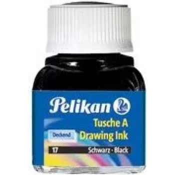Pelikan Drawing Ink A rašalas, 10 ml stikliniame buteliuke, karminrot (2), tinka rašymo plunksnoms, brėžimo antgaliams, teptukams (201517)