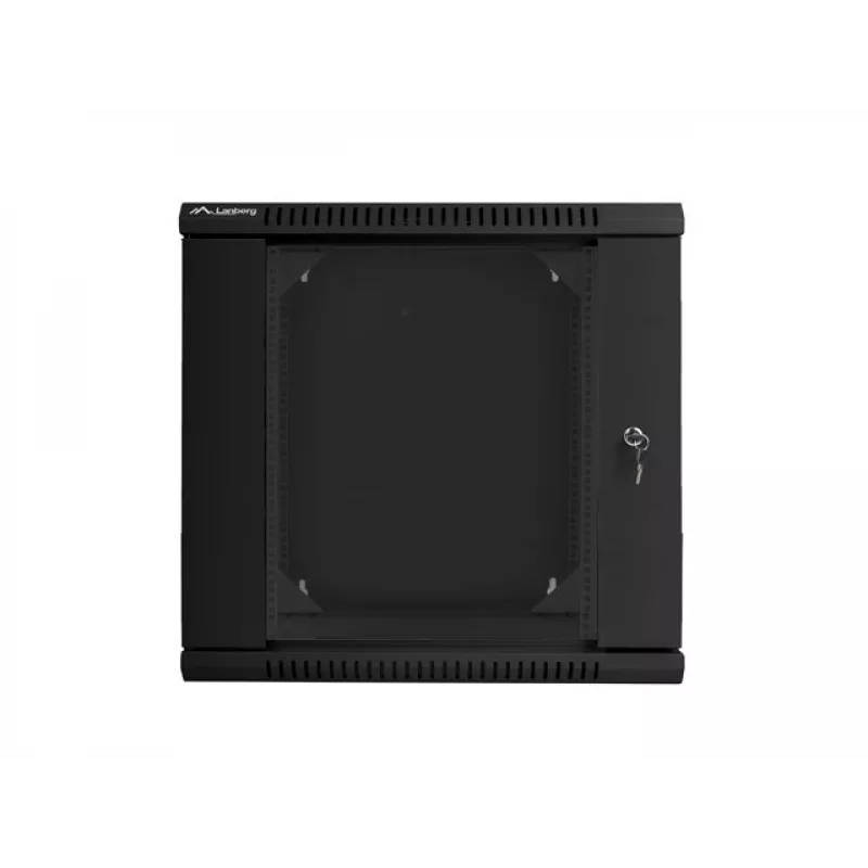 Sieninis 19 colių 12U LANBERG 600x600 mm juodas spintos stovas