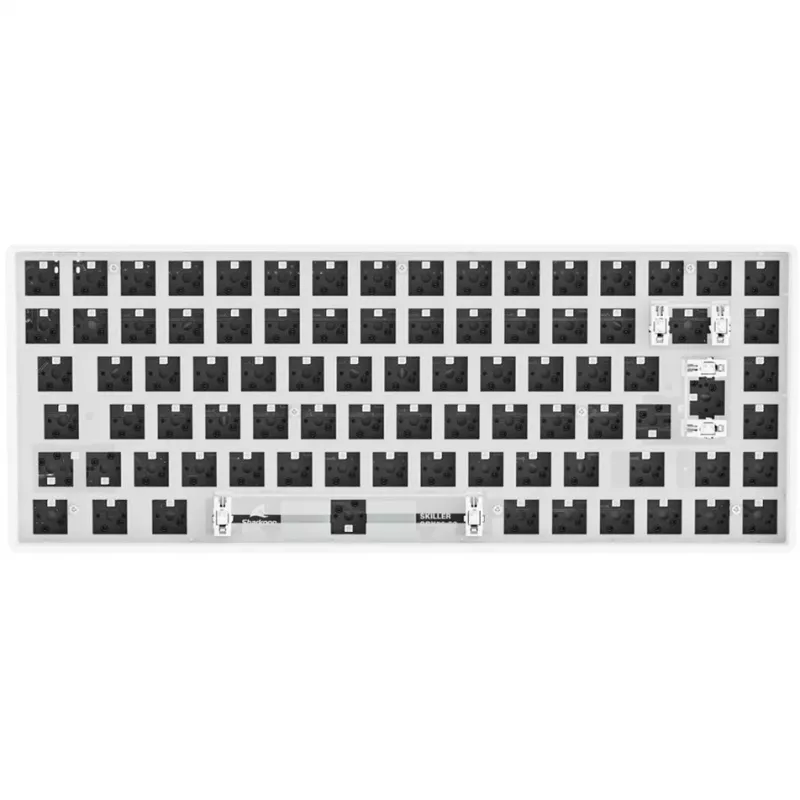Žaidimų klaviatūra Sharkoon SKILLER SGK50 S3 „Barebone“ balta (be jungiklių ir dangtelių)