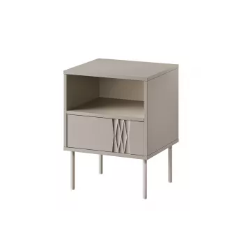 Naktiniai staliukai 2 vnt. cama meble TRESSE 44×40×53 cm, kašmyro matiniai, 1 stalčius, 16 mm korpusas