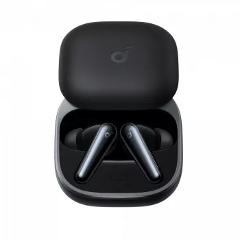 Ausinės Soundcore Liberty 5 belaidės į ausis skambučiams/muzikai USB Type-C Bluetooth juodos