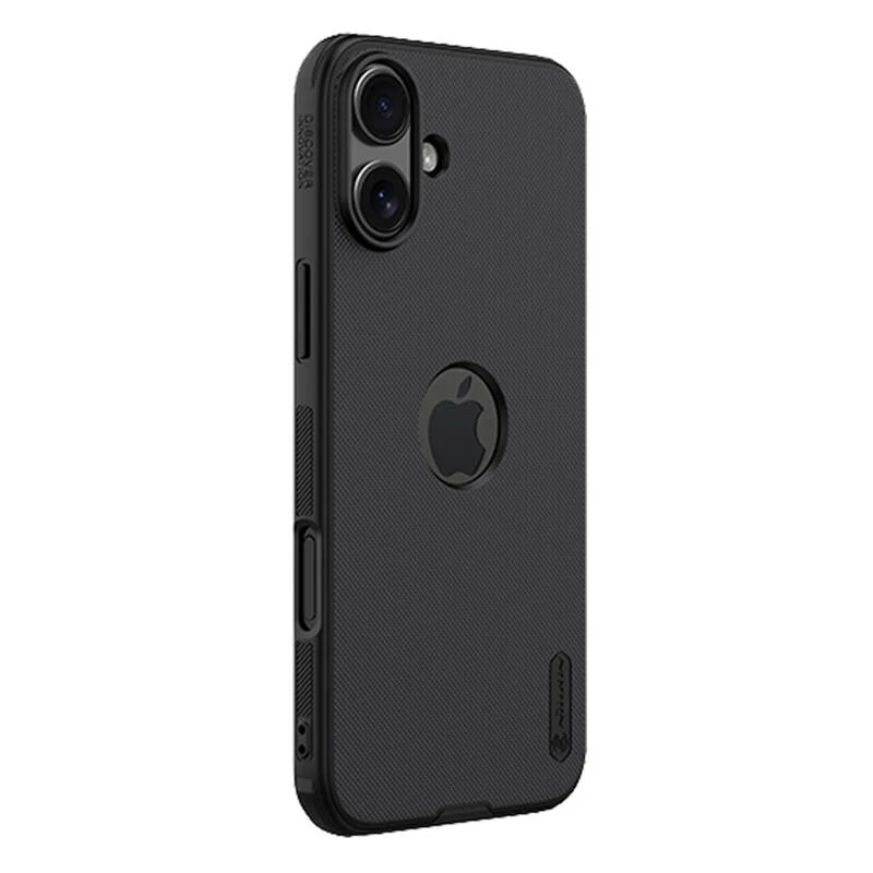 Apsauginis dėklas Nillkin iPhone 16 Plus Super Frosted Pro — juodas, kietas plonas lukštas