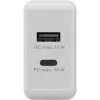 Goobay Dvigubas USB-C™ PD (Power Delivery) Greitas Įkroviklis (30 W) (61674)