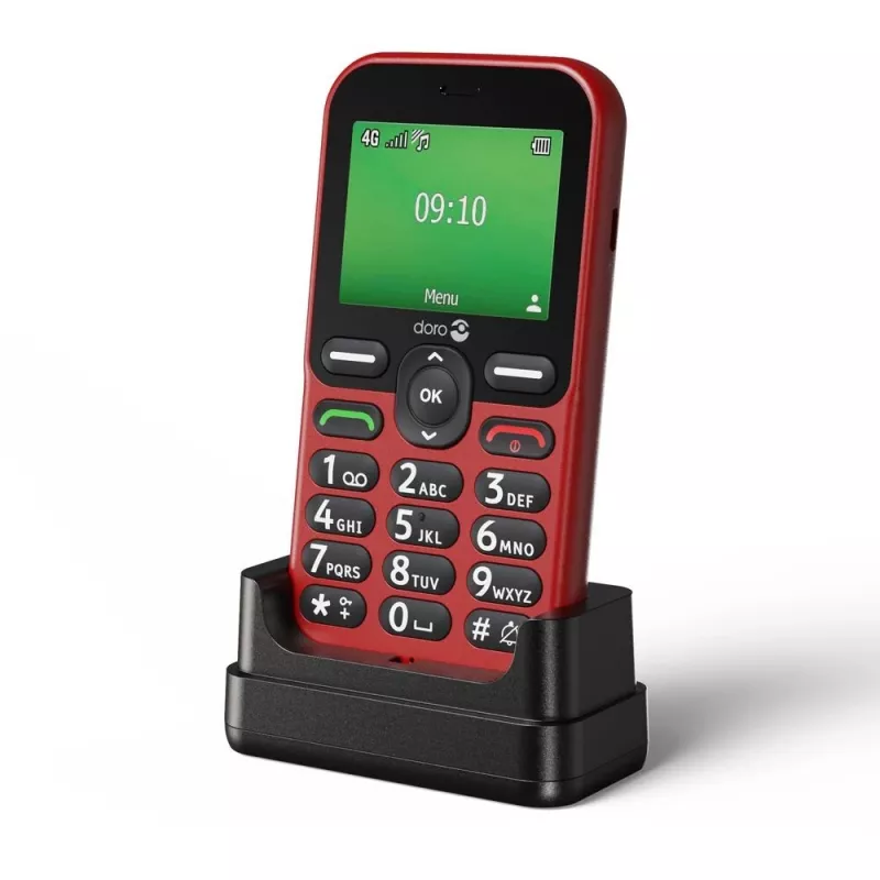 Mobilusis telefonas Doro Leva E10 2,4 colio raudonas