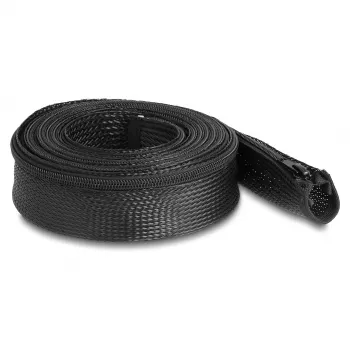 DeLOCK Pintas rankovės apsauginis vamzdelis 3 m x 50 mm juodas, karščiui atsparus