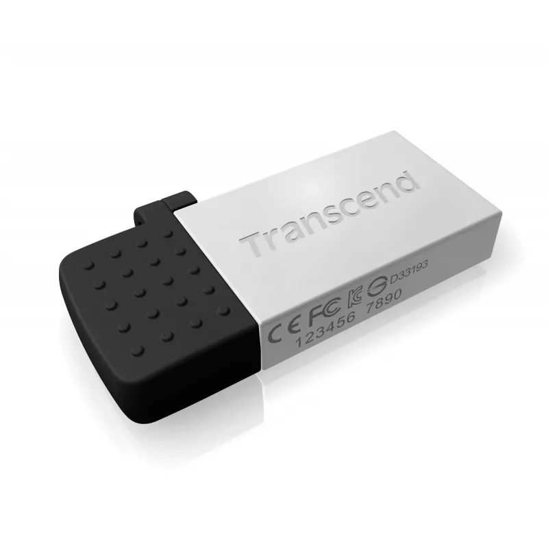 Transcend JetFlash Mobile 380 USB atmintukas – 16 GB, USB 2.0, sidabrinis (TS16GJF380S)