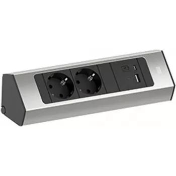 Maitinimo blokas Bachmann CASIA 2 su 2x CEE7/3 kištukiniais lizdais ir 1x USB A/C 22W