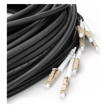 Digitus paruoštas naudoti stiklo pluošto universalus išvadinis kabelis Multi Mode OM4 8 gyslų LC/UPC LC/UPC 100m