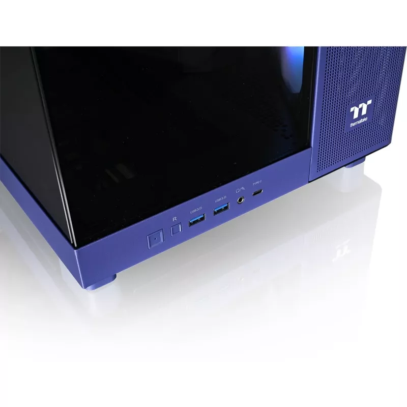 Terminis korpusas Thermaltake View 380 XL TG ARGB, violetinis, dvigubas grūdintas stiklas