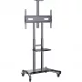 Vežimėlis HAGOR HP Twin Stand HD plokščiaekraniams ir AV įrangai, juodas, 140-213 cm (55-84 col.)