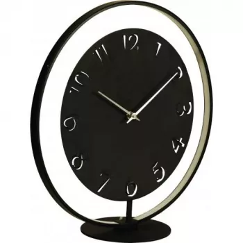 NeXtime Ting 5188zw stalinis laikrodis su šviesos funkcija, 41x40 cm, juodas