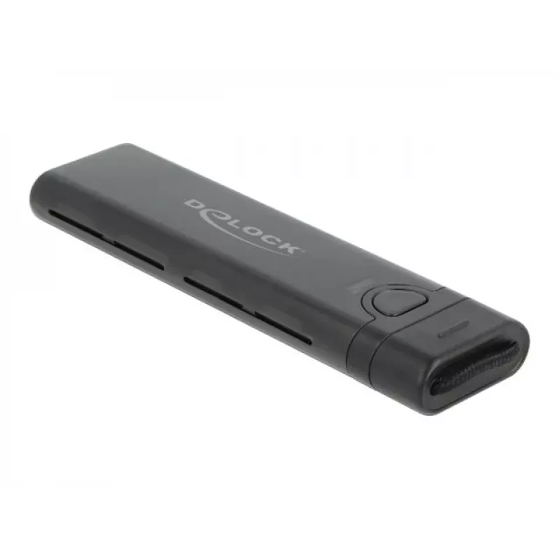 DeLOCK 42635 Juodas M.2 SSD korpusas (USB-C, NVMe/SATA, iki 10 Gbit/s)