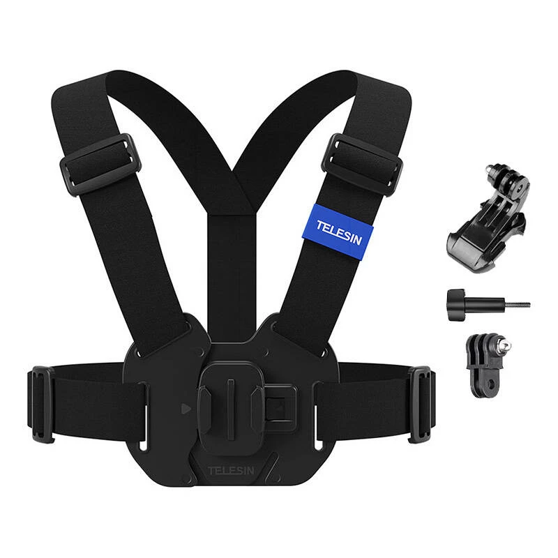 Krūtinės diržas Telesin GP-UCS-001 reguliuojamas, tinka GoPro kameroms