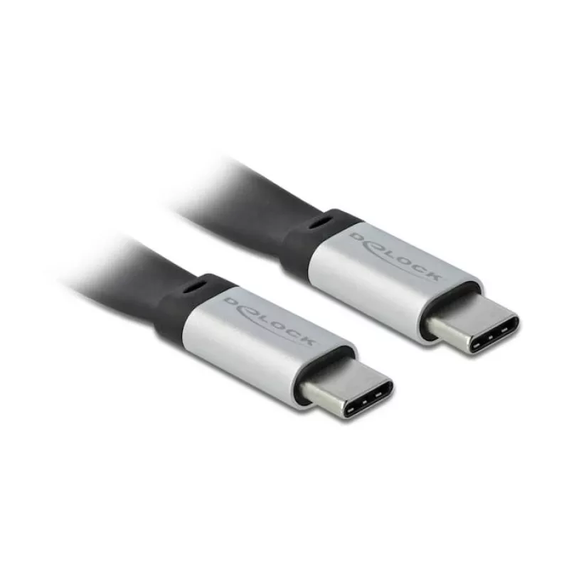 USB-C laidas DeLOCK 85926 USB 3.2 Gen 2 0.22 m USB C juodas sidabrinis