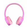 Ausinės Denver BTH-106P laidinės ir belaidės, lankeliu, skambučiams/muzikai, Bluetooth, rožinės
