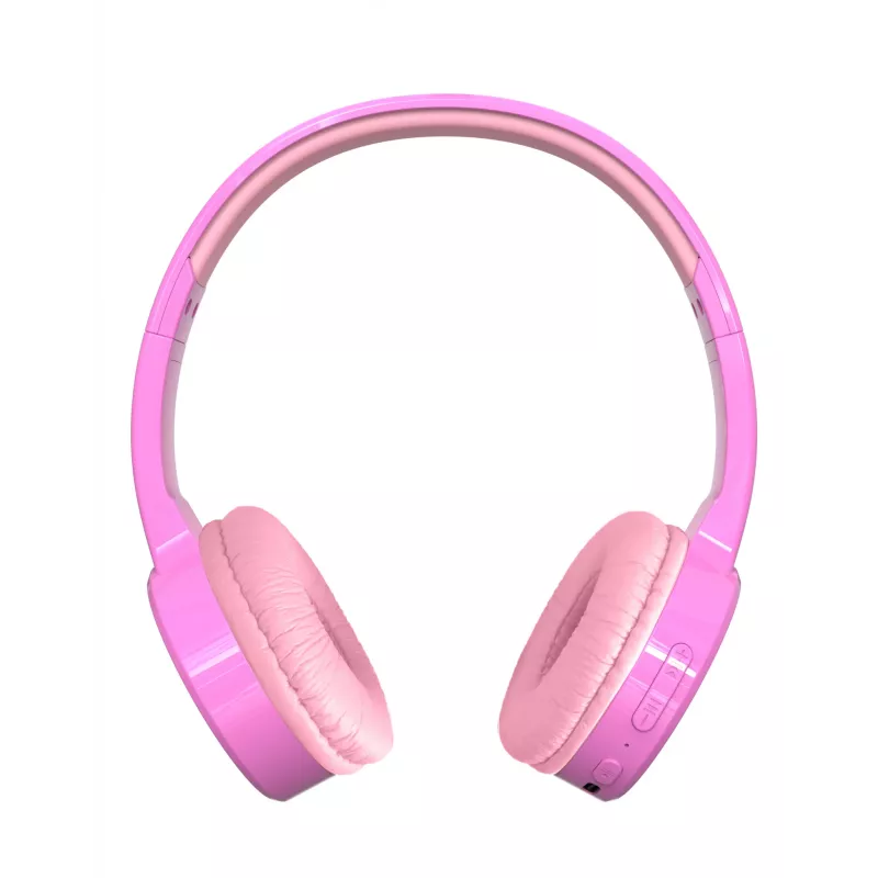 Ausinės Denver BTH-106P laidinės ir belaidės, lankeliu, skambučiams/muzikai, Bluetooth, rožinės