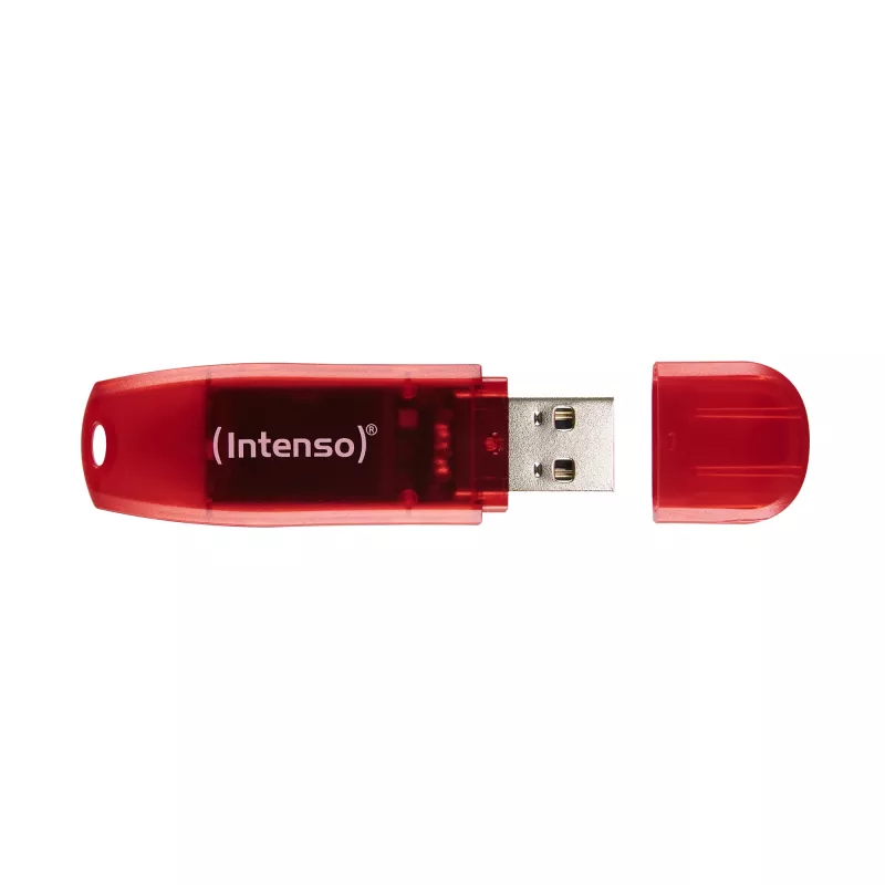 USB atmintukas Intenso 128 GB USB-A 2.0 Raudonas Skaidrus