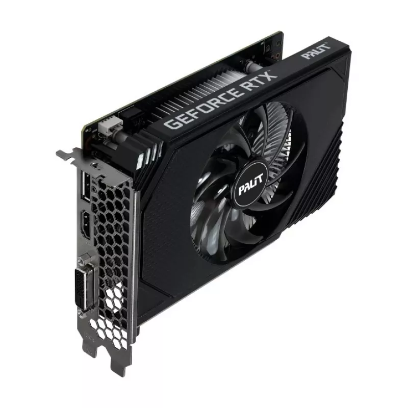 Vaizdo plokštė PALIT GeForce RTX 3050 StormX OC – 6 GB GDDR6, 96 bitų, PCIe 4.0, aktyvus aušinimas