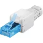 Microconnect KON521TL RJ45 jungtis laidams, balta
