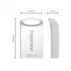 USB atmintukas 256GB Transcend JetFlash 710 USB3.1 Sidabrinis