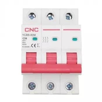 Automatinis jungiklis HiSmart NV821556 3-polių 32A C charakteristika (miniatiūrinis)