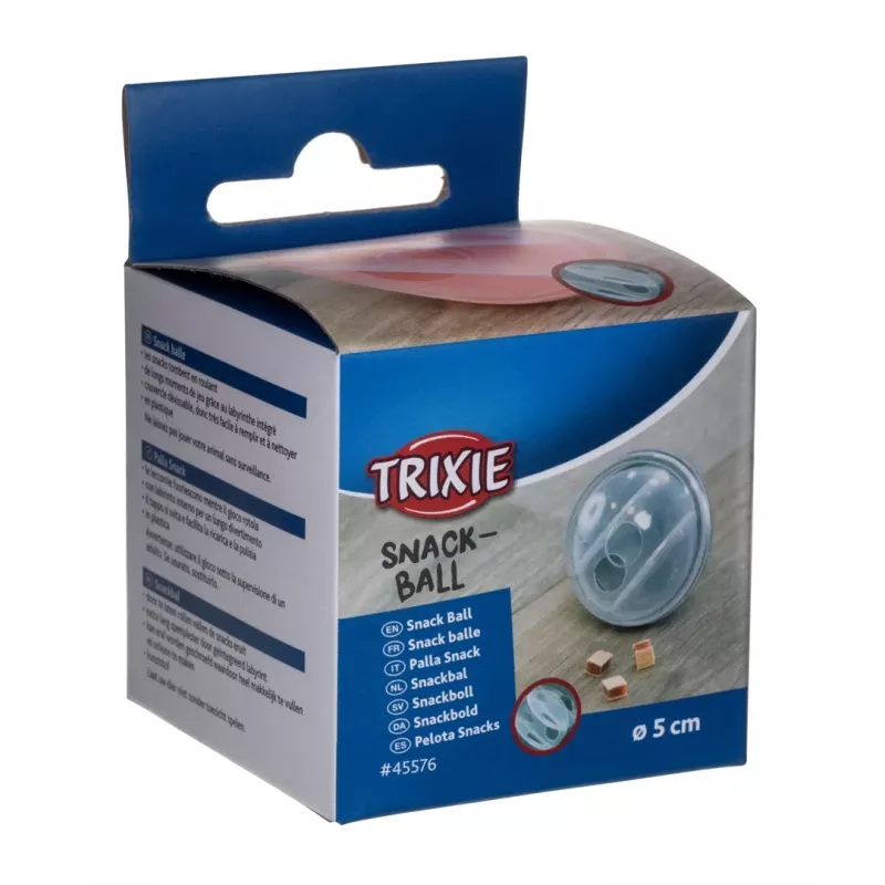 Snack kamuolys Trixie 5 cm katėms, technopolimeras, įvairių spalvų