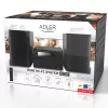 Mini Hi-Fi stereo sistema Adler AD 1917 – Bluetooth 5.3, CD/USB/MP3, 2×25 W RMS, FM imtuvas, 4 juostų ekvalaizeris, AUX, juoda