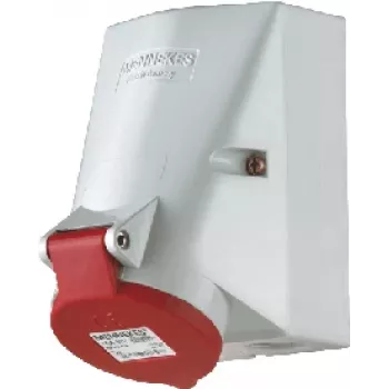 MENNEKES CEE sieninis kištukinis lizdas 5x16A 419 TwinCONTACT 6h 400V IP44 UT 180° 419 (419.)