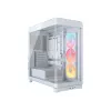 PC korpusas Corsair 4500X LX-R RGB grūdintas stiklas Midi bokštas Baltas