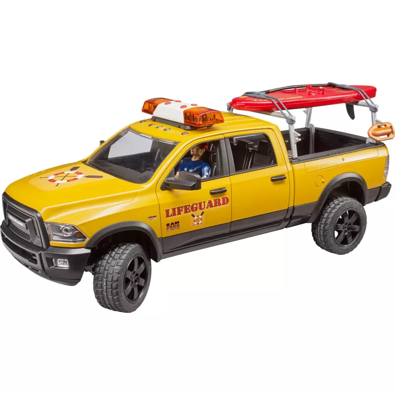 Gelbėjimo transporto priemonė su figūrėle BRUDER 02506 – ABS plastikas, rekomenduojamas amžius nuo 4 m.