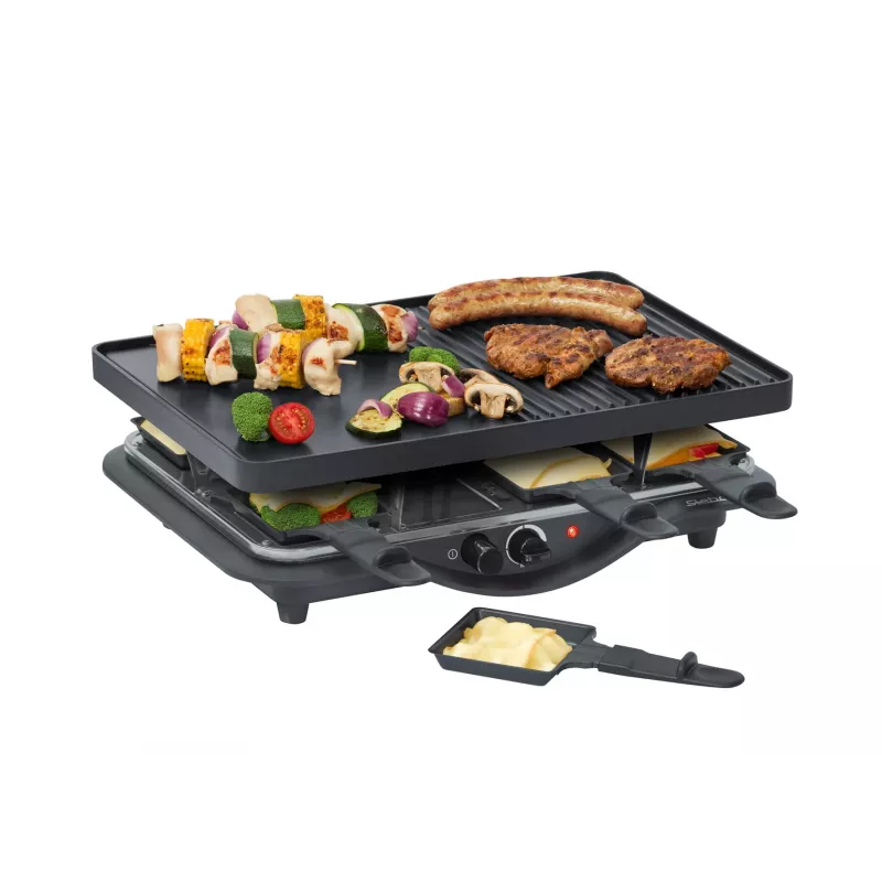 Raclette grilis Steba RC 28 8 asmenims 1400 W juodas chromuotas